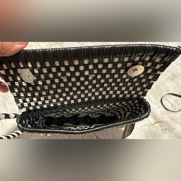 Maria Victoria Carlota Woven Wristlet Clutch - Picture 7 of 9